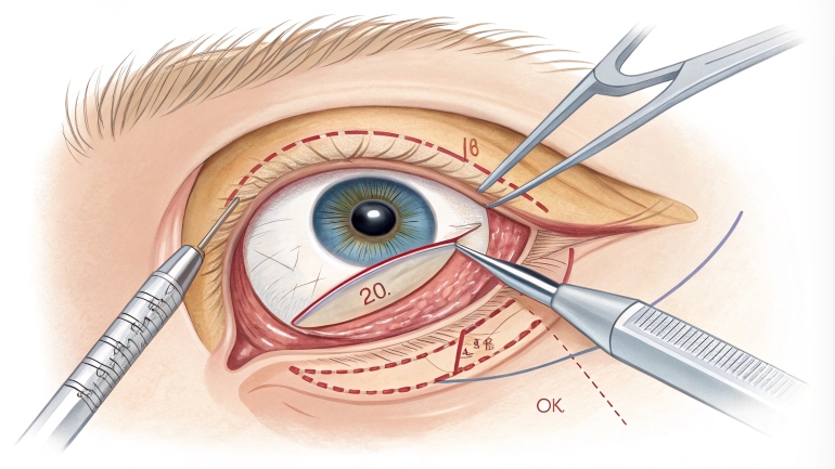 Precise lid and orbital eye surgery at the best LASIK and eye surgery center in Lucknow